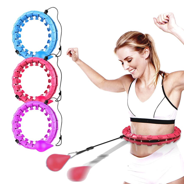 Adjustable and Detachable Abdominal Exercise Hula Hoop