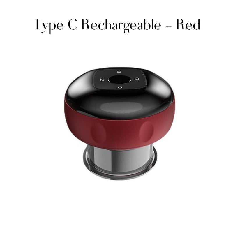 USB Rechargeable 6-Level Electric Cupping Guansha Massager - USB Powered or Rechargeable