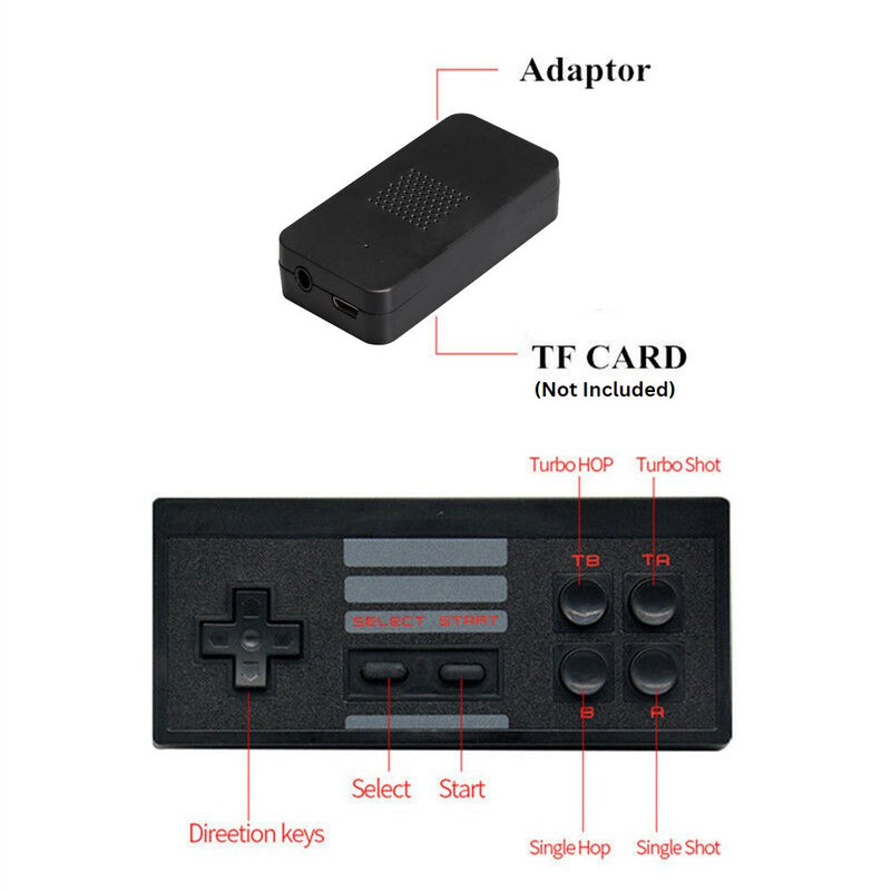 Wireless Handheld TV Gaming Console with Built-in Retro Games