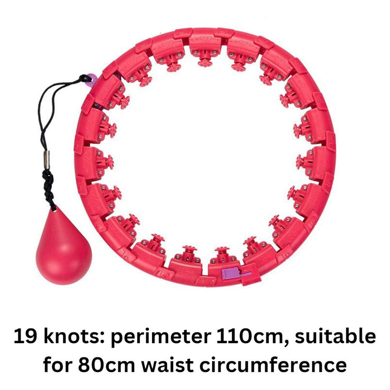 Fitness Hoop with Massage Rings with Detachable Segments
