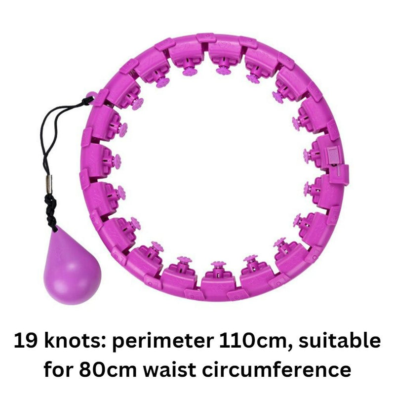 Fitness Hoop with Massage Rings with Detachable Segments
