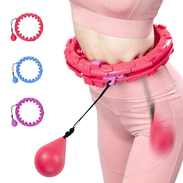 Fitness Hoop with Massage Rings with Detachable Segments