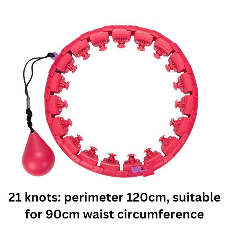 Fitness Hoop with Massage Rings with Detachable Segments