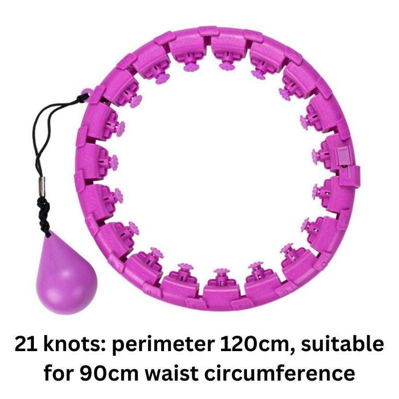 Fitness Hoop with Massage Rings with Detachable Segments