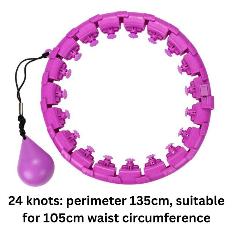 Fitness Hoop with Massage Rings with Detachable Segments
