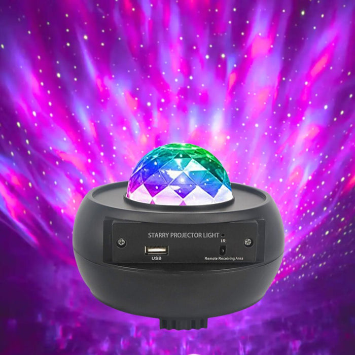 Starry Night Sky Projection Lamp with Remote - USB Powered