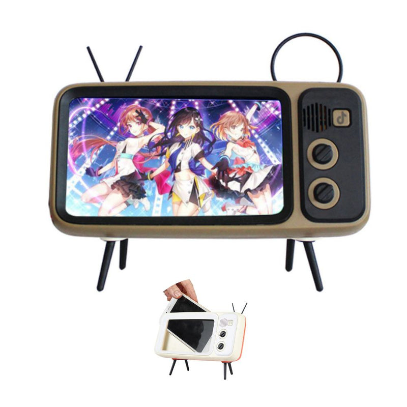 Retro Style Vintage Mobile Phone Holder and Wireless Speaker