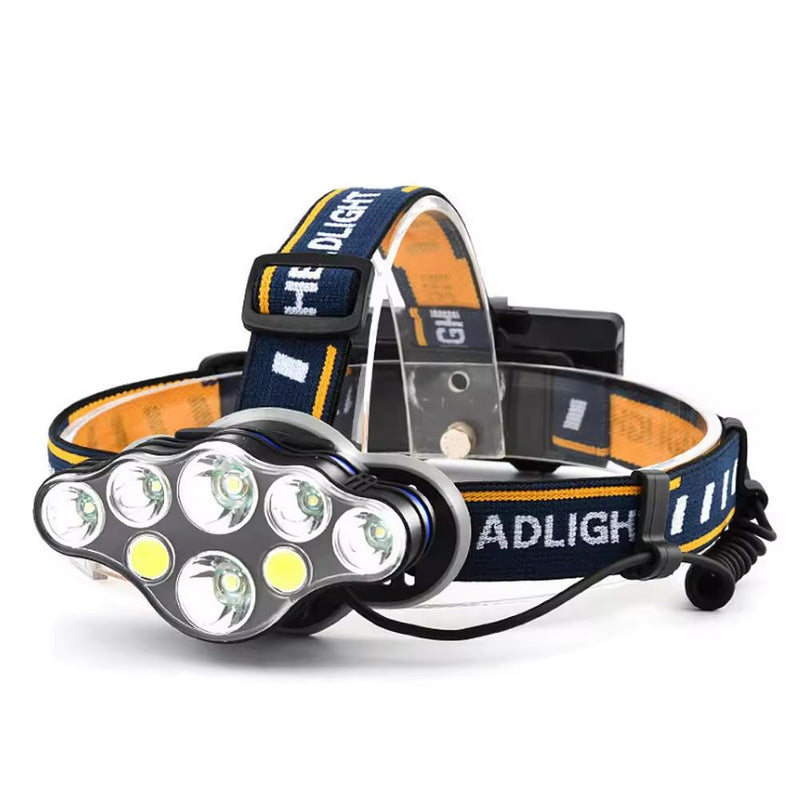 USB Rechargeable Outdoor Multi-Light Strong Head Lamp for Extreme Outdoor Activities