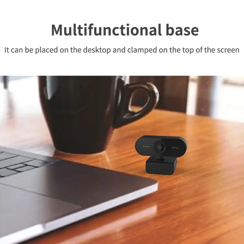 Full HD 1080P Plug and Play Computer Webcam with Microphone