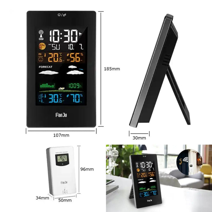 Wireless Indoor and Outdoor Weather Station with Color Screen