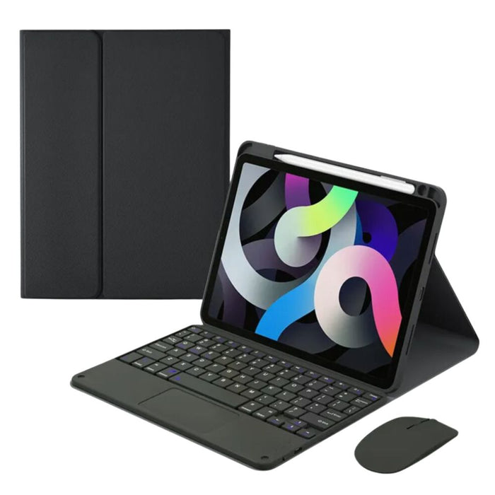 iPad Keyboard Case with Mouse and Backlight - USB Rechargeable