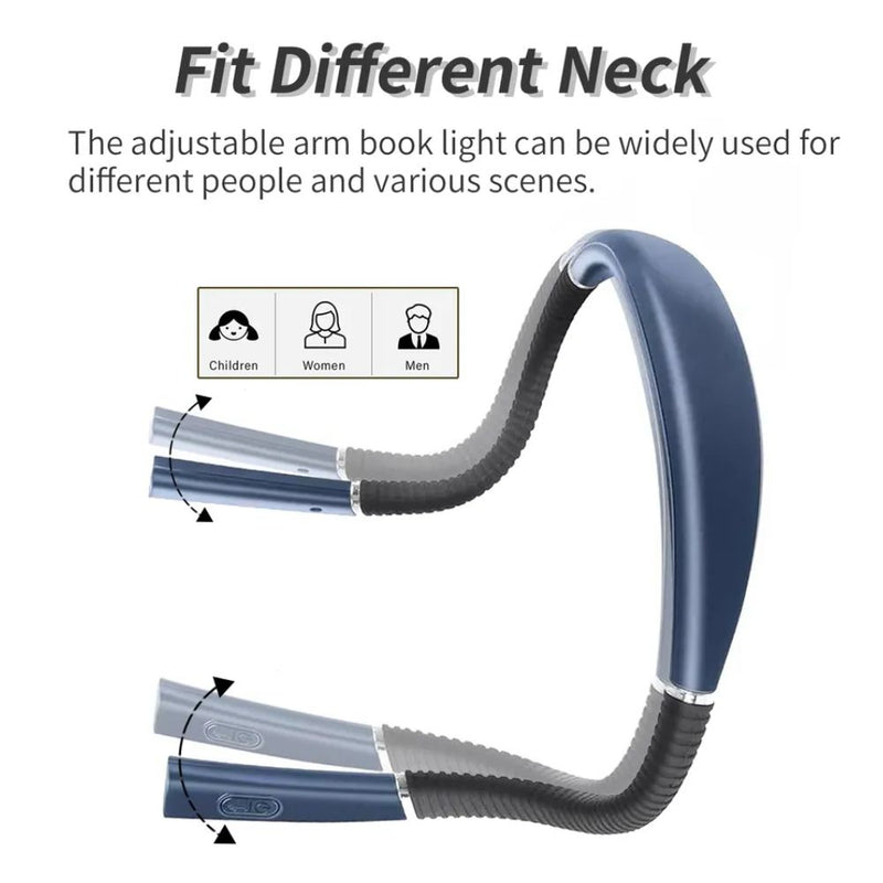 3 Light Mode Neck Hanging Reading Light - USB Rechargeable