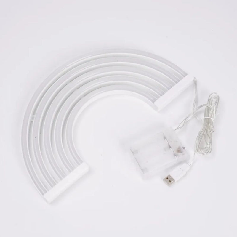 Neon Rainbow LED Lamp Signage Wall Decor - Dual Powered