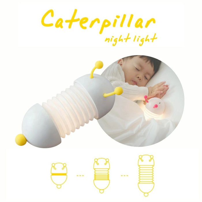 Caterpillar Shape USB Rechargeable LED Kids Night Light