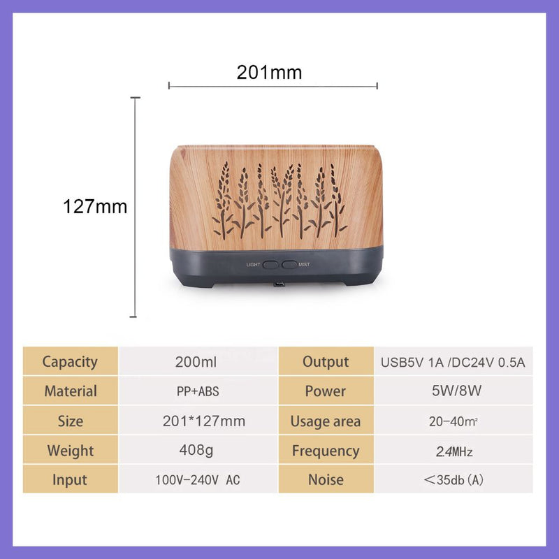 USB Powered 200ml Capacity Flame Simulation Air Humidifier