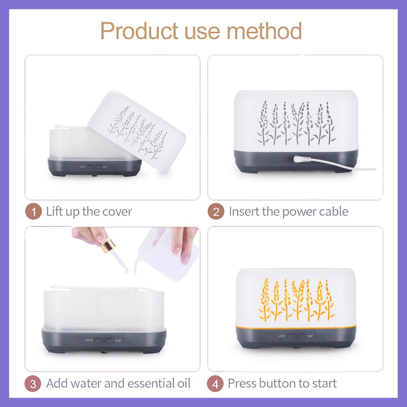 USB Powered 200ml Capacity Flame Simulation Air Humidifier