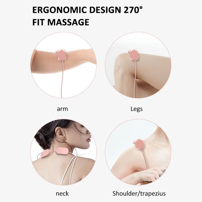 USB Rechargeable Mini Electric Pendant Neck Massager