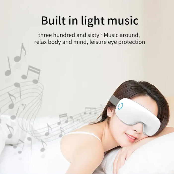 Heating and Vibrating Eye Mask Massager - USB Rechargeable