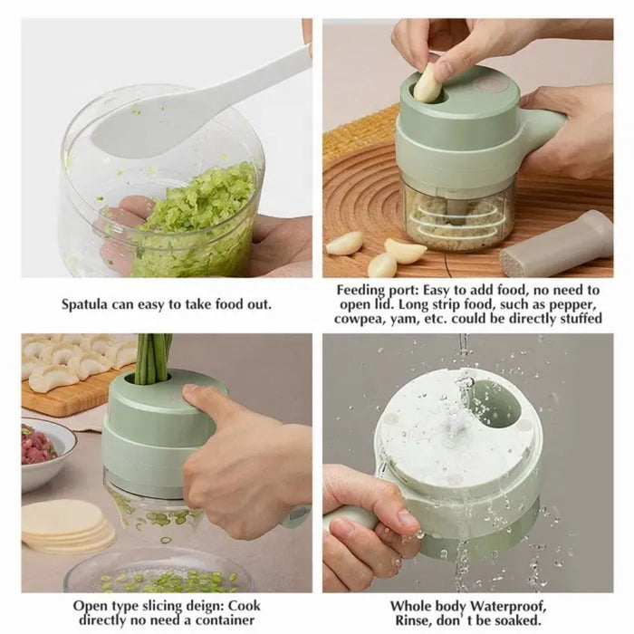 USB Rechargeable Multifunctional Vegetable and Food Cutter