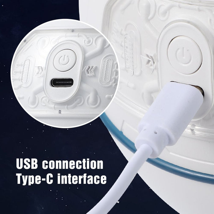 Space Capsule Bedroom Air Humidifier - Type C Rechargeable