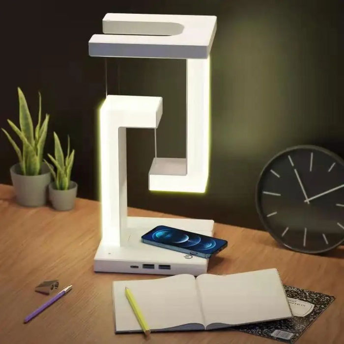 Levitating LED Table Night Lamp With or Without Wireless Charging - USB Plug-in