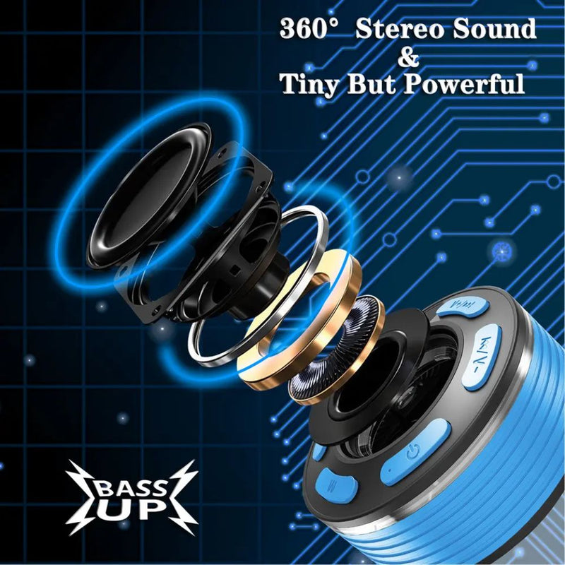 USB Rechargeable Portable Bluetooth Speaker with LED Display