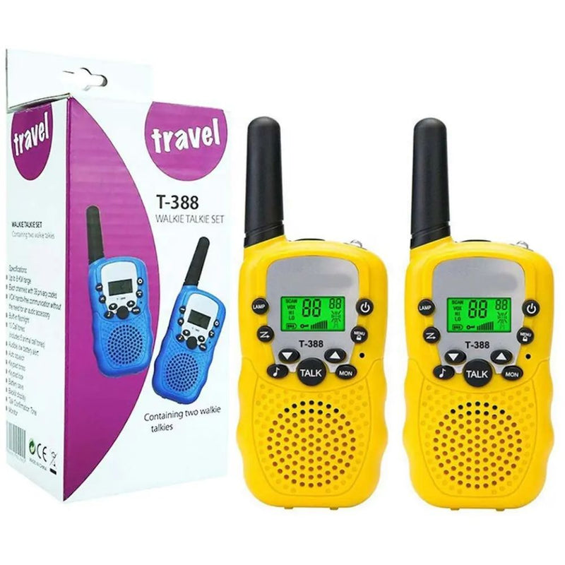 Battery Operated 3km Range Kids Walkie-Talkies with LCD Display