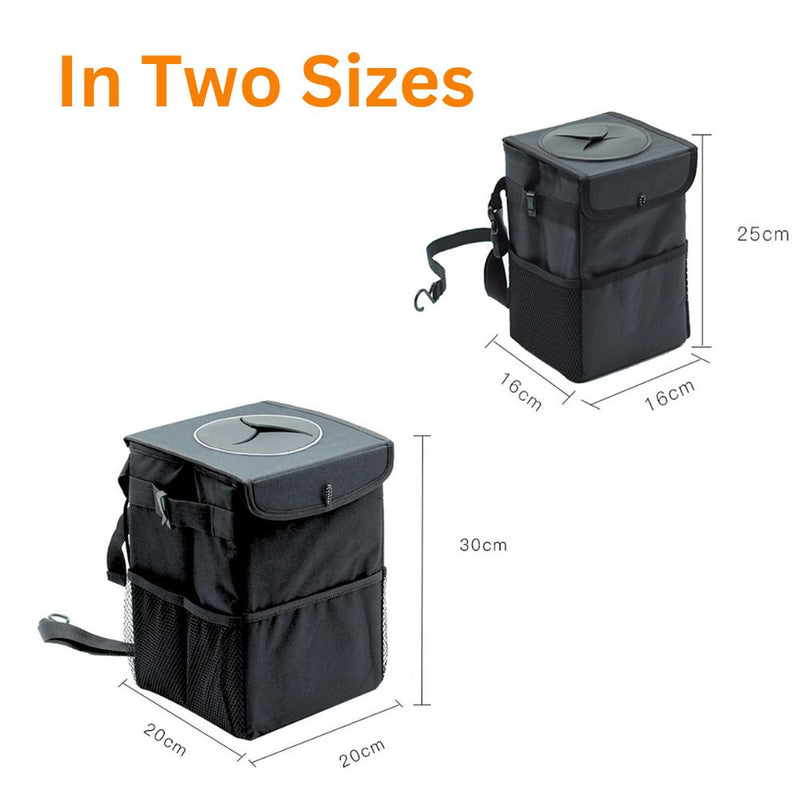 Portable Hanging Trash Bag and Waste Bin for Car