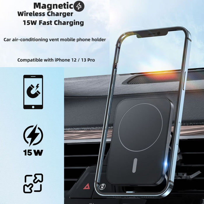 Car Air Vent Magnetic Wireless Mobile Phone Charger