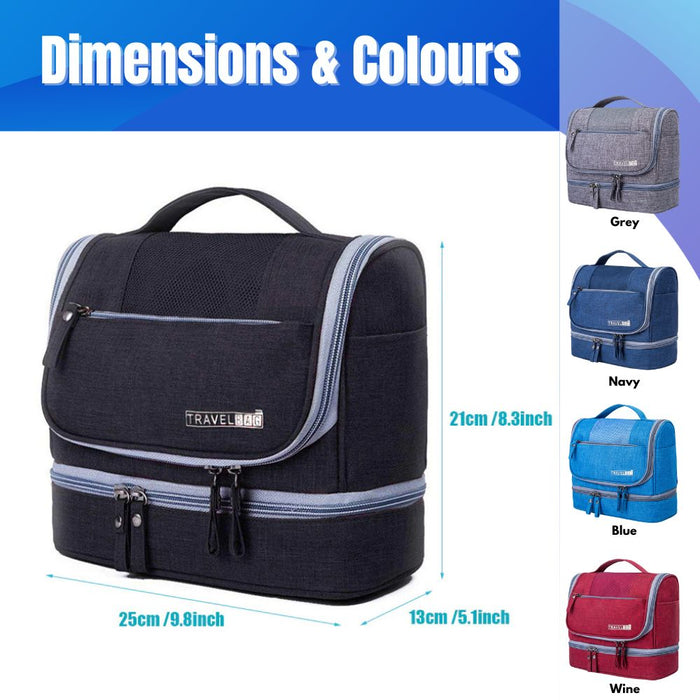 Waterproof Hanging Toiletry Travel Makeup Storage Organizer Bag