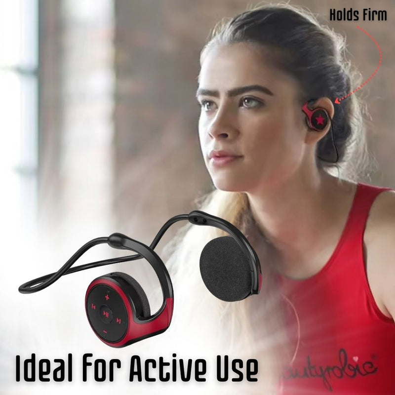 Comfort-Fit Wireless USB Charging On-Ear Headphones with Mic