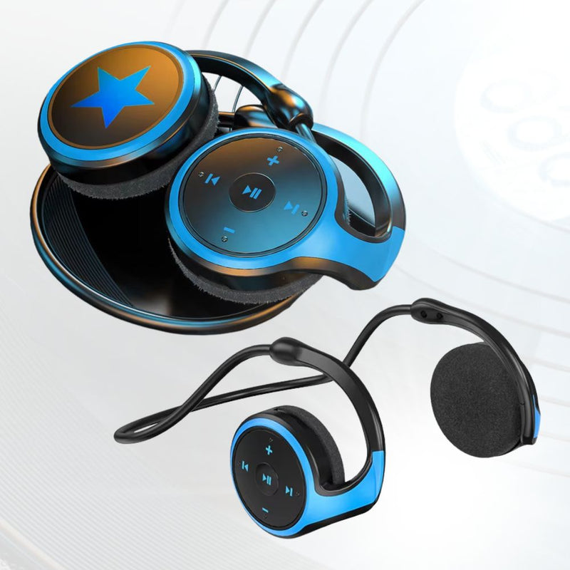 Comfort-Fit Wireless USB Charging On-Ear Headphones with Mic