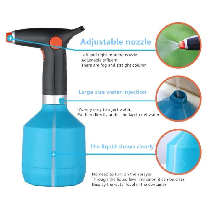 USB Rechargeable Hand Held Electric Spray Can for Water Fertilizer