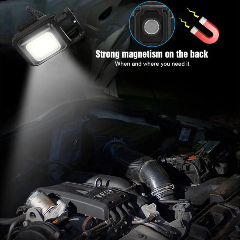 Multi-purpose Mini Pocket Flashlight - USB Rechargeable