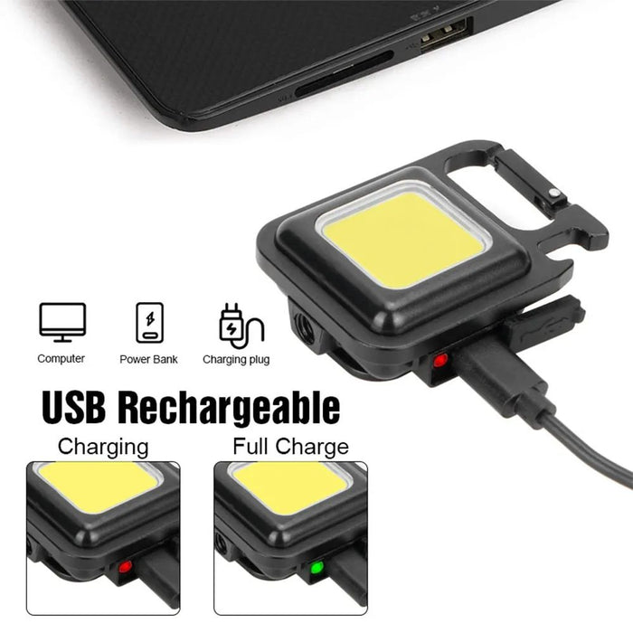Multi-purpose Mini Pocket Flashlight - USB Rechargeable