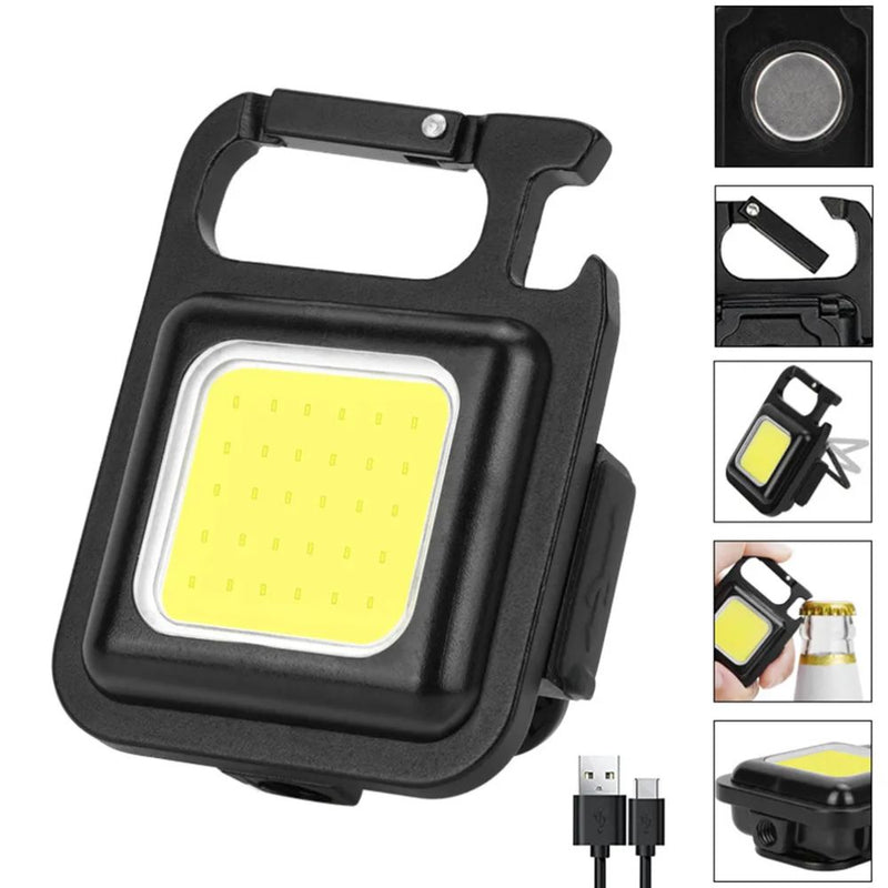 Multi-purpose Mini Pocket Flashlight - USB Rechargeable