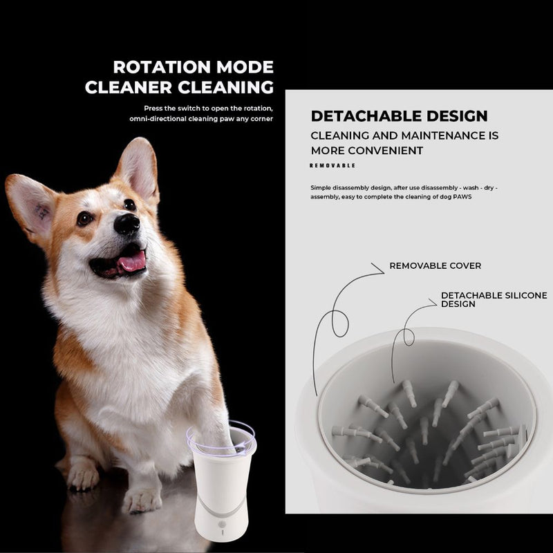 USB Rechargeable Automatic Cat and Dog Paw Cleaner