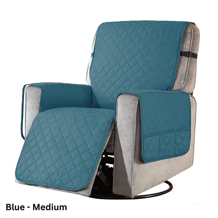 Recliner Chair Cover with Non Slip Strap - Waterproof