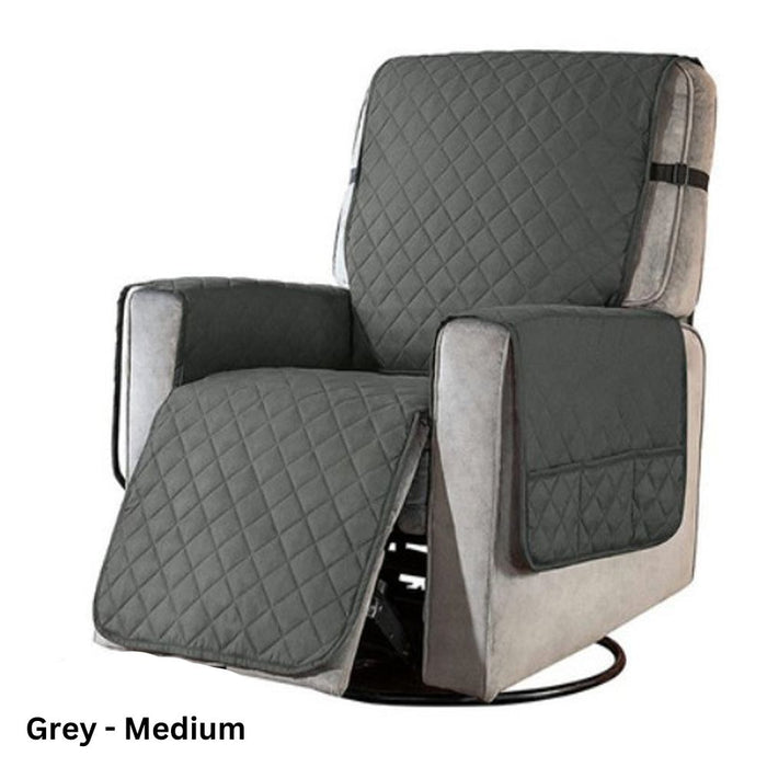 Recliner Chair Cover with Non Slip Strap - Waterproof