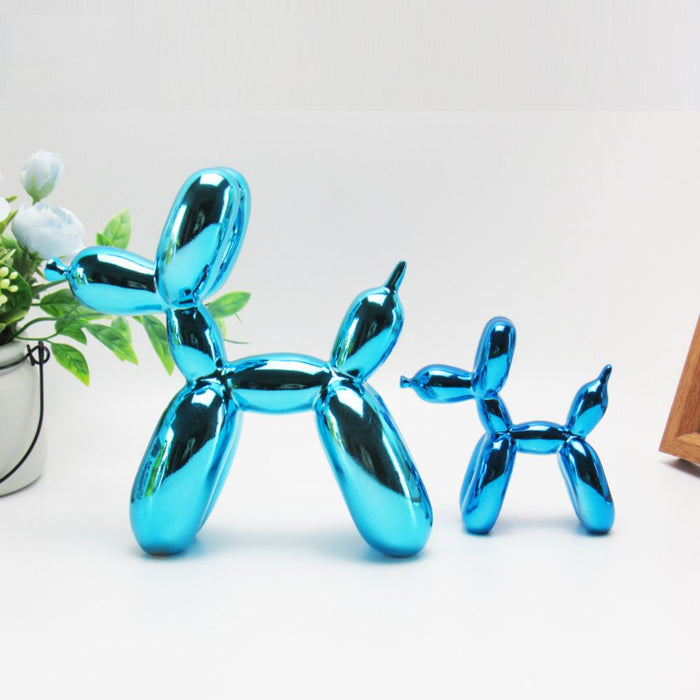 Decorative Balloon Dog Sculpture Resin Figurine