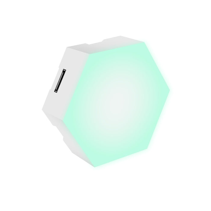 USB Rechargeable LED Hexagonal Board Voice-Activated Induction Night Light