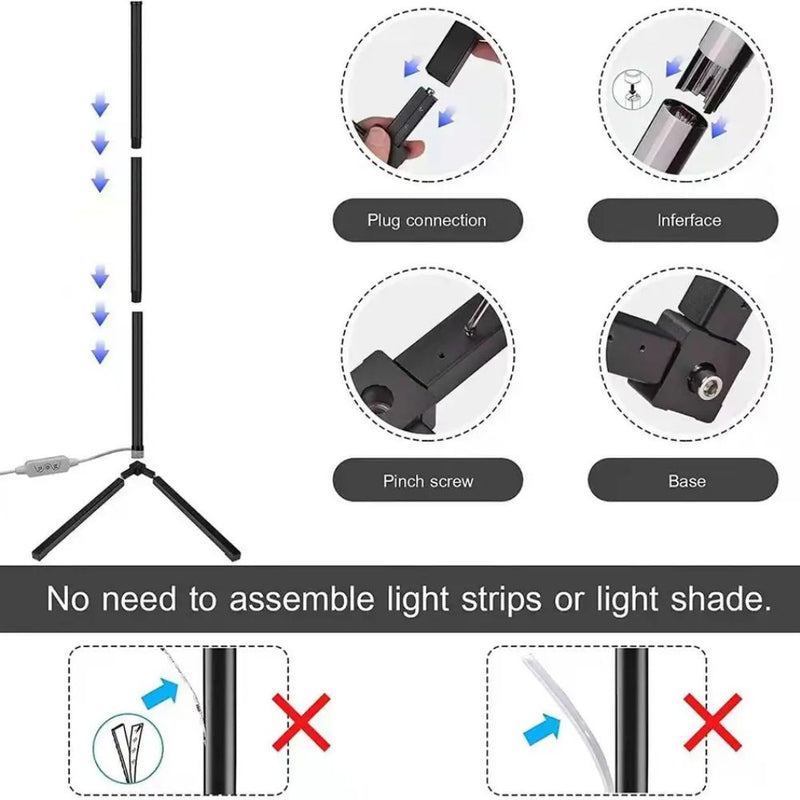 Standing Corner LED Floor Lamp
