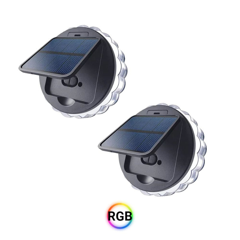 Solar Powered Water Resistant Outdoor Garden Wall Porch and Deck Lights