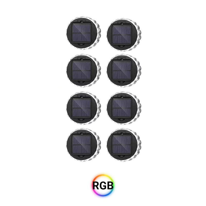 Solar Powered Water Resistant Outdoor Garden Wall Porch and Deck Lights