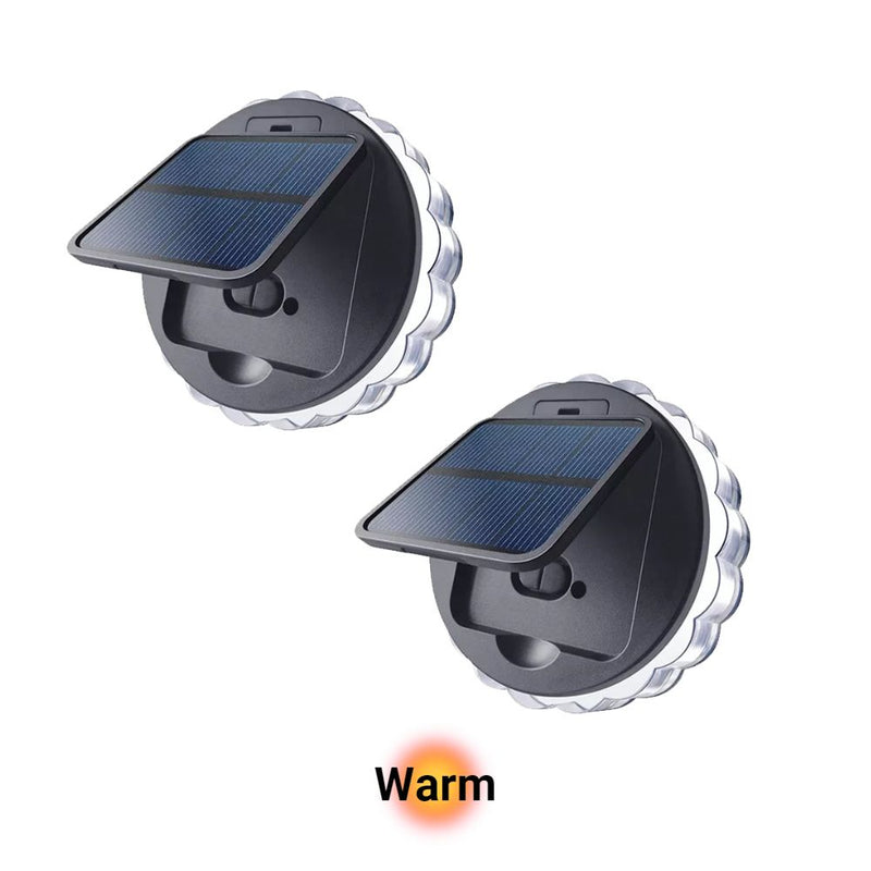 Solar Powered Water Resistant Outdoor Garden Wall Porch and Deck Lights