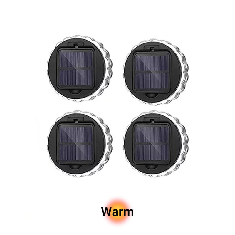 Solar Powered Water Resistant Outdoor Garden Wall Porch and Deck Lights