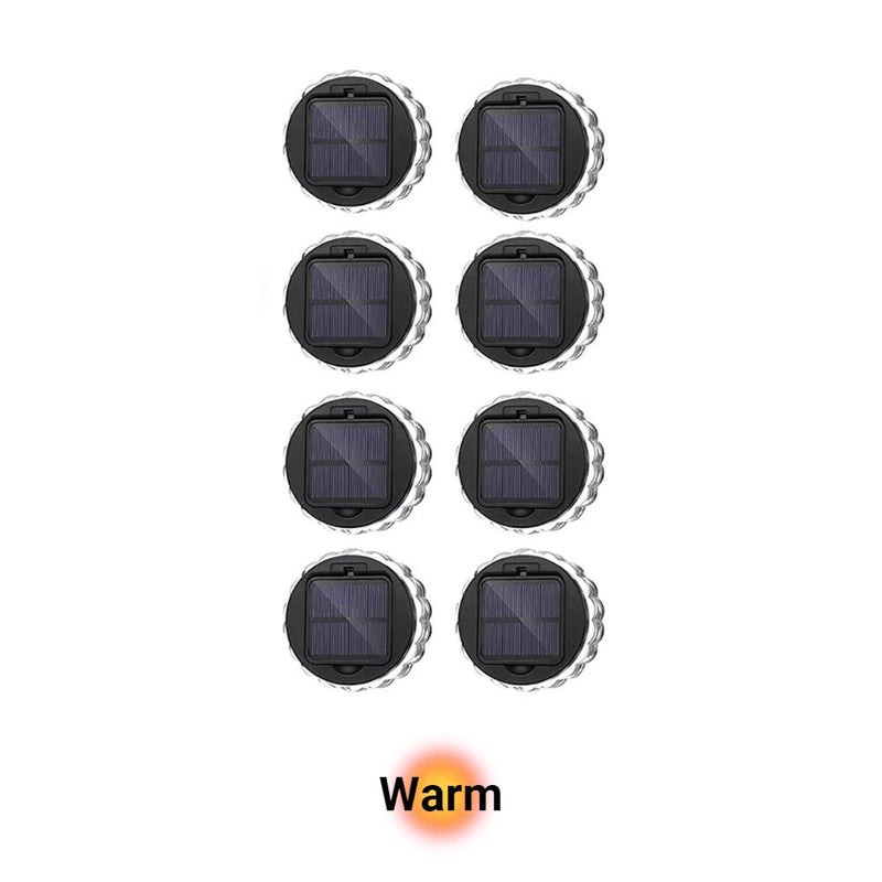 Solar Powered Water Resistant Outdoor Garden Wall Porch and Deck Lights