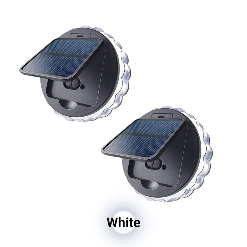 Solar Powered Water Resistant Outdoor Garden Wall Porch and Deck Lights