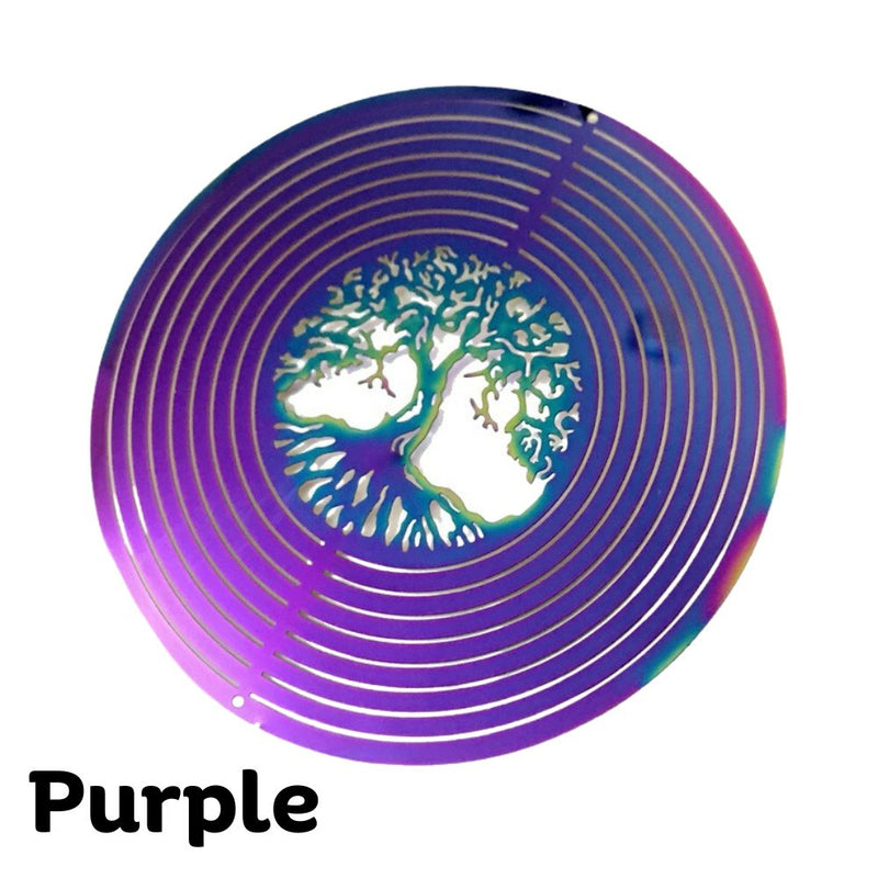 Tree of Life Rotating Wind Chime Outside Home Decor