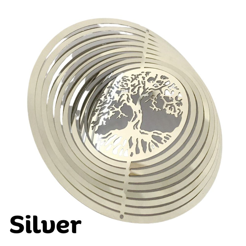 Tree of Life Rotating Wind Chime Outside Home Decor